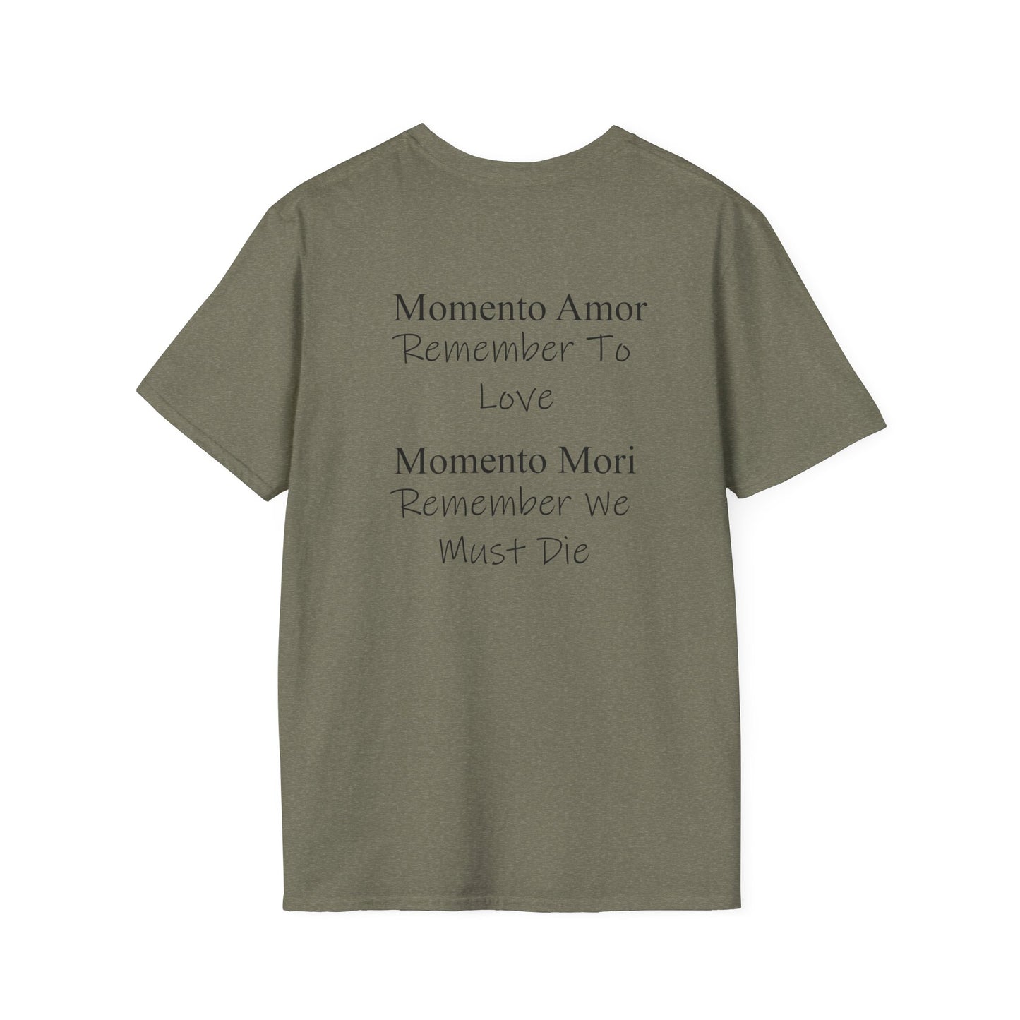 M.A.M.M. T-Shirt | Momento Amor Momento Mori text tee