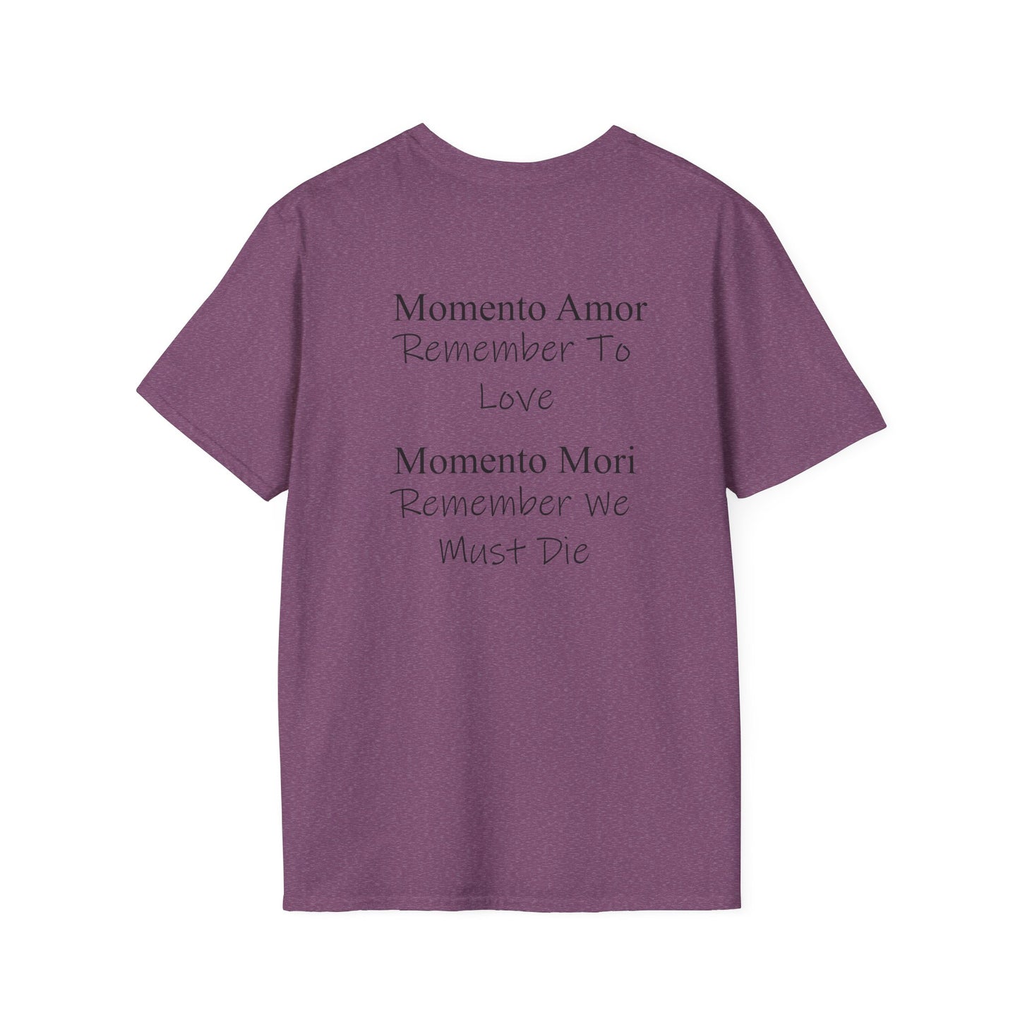 M.A.M.M. T-Shirt | Momento Amor Momento Mori text tee