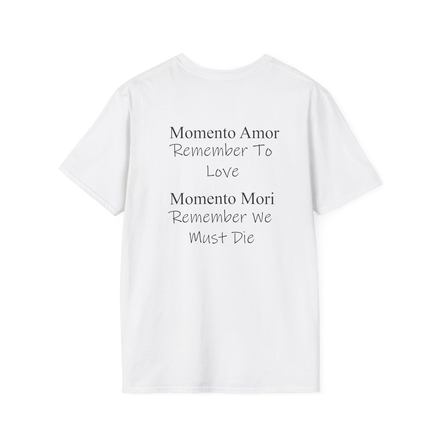 M.A.M.M. T-Shirt | Momento Amor Momento Mori text tee