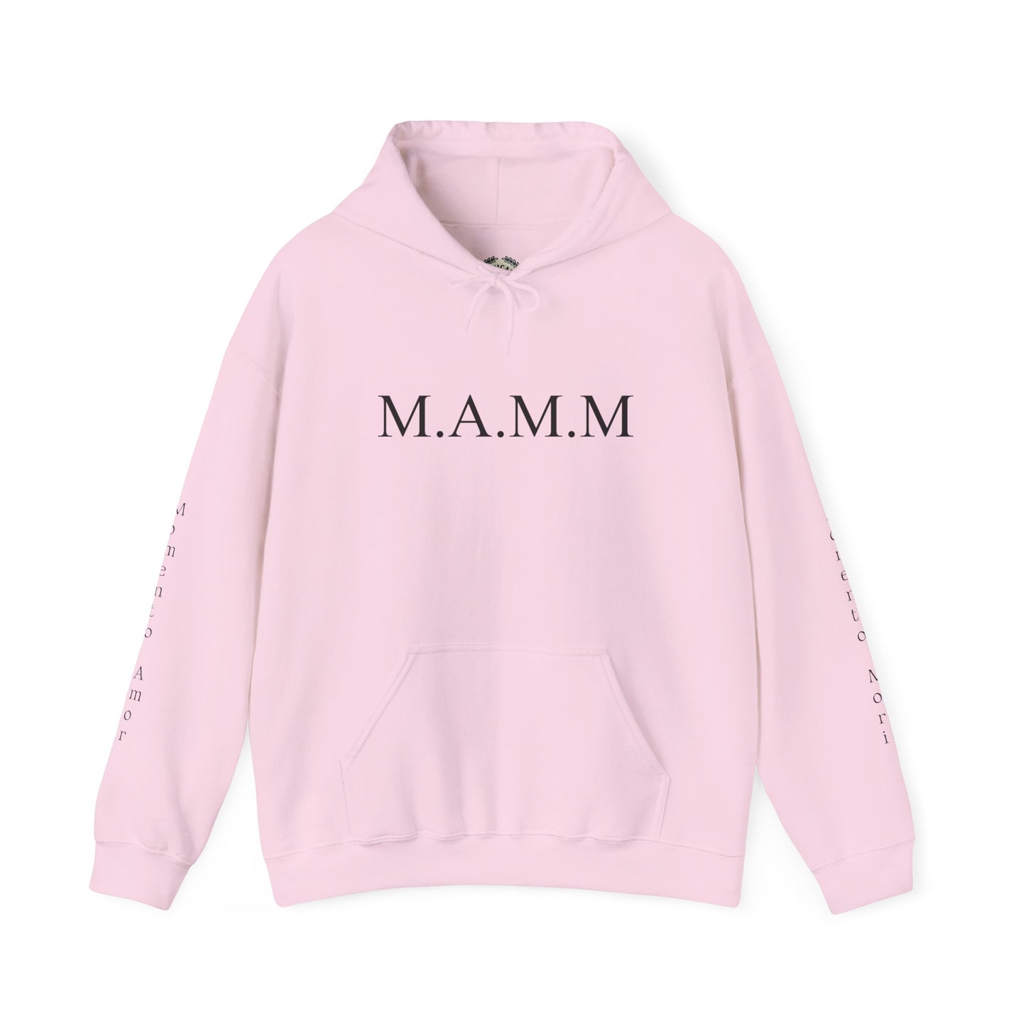 M.A.M.M. Hoodie – 'Momento Amor / Momento Mori' Minimal Quote Pullover