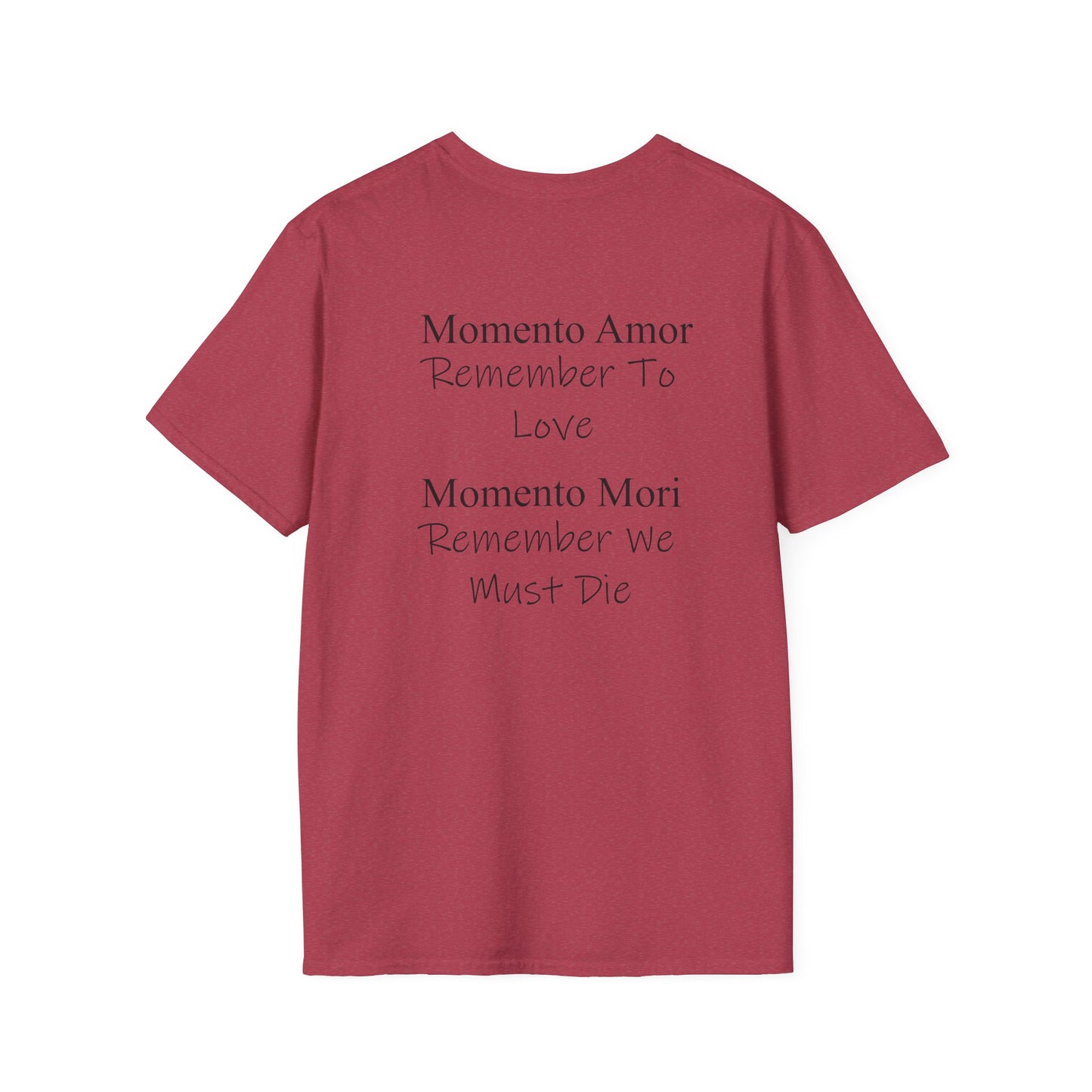 M.A.M.M. T-Shirt | Momento Amor Momento Mori text tee