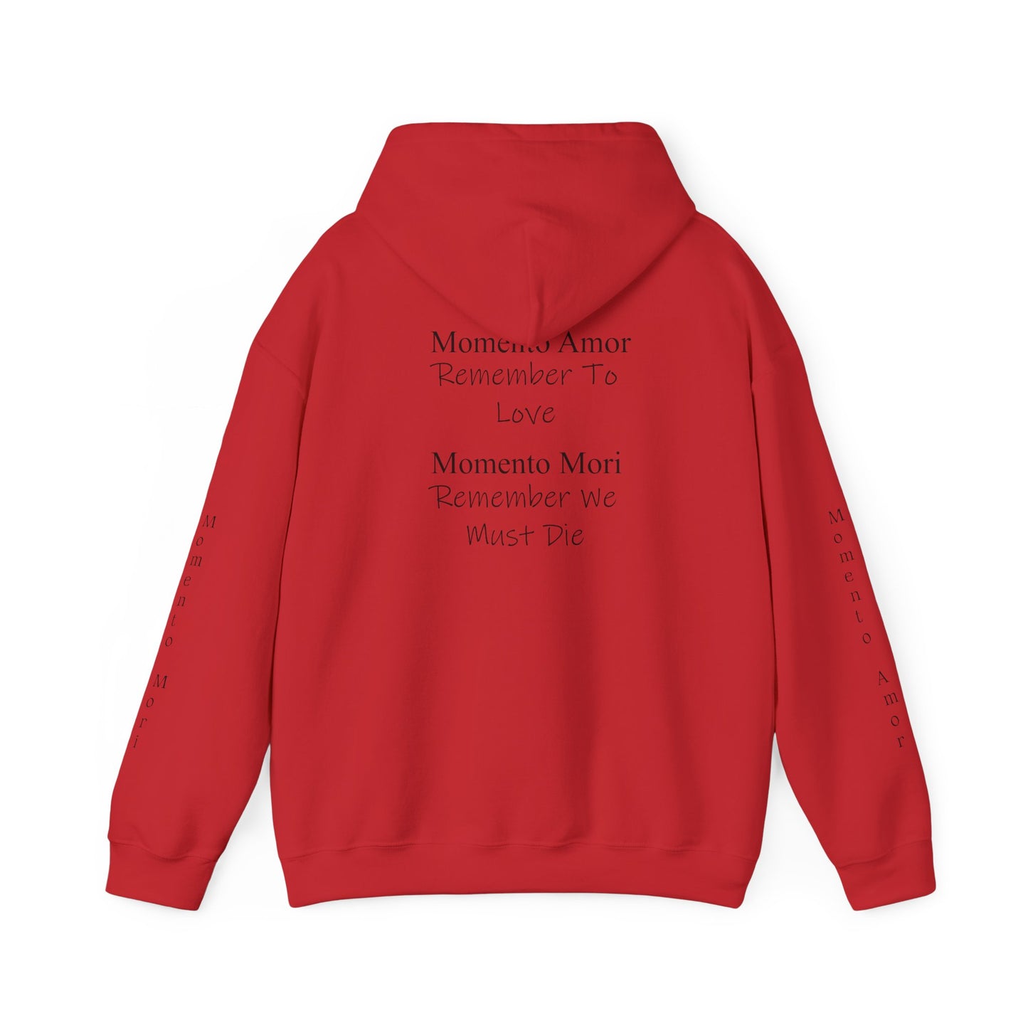 M.A.M.M. Hoodie – 'Momento Amor / Momento Mori' Minimal Quote Pullover