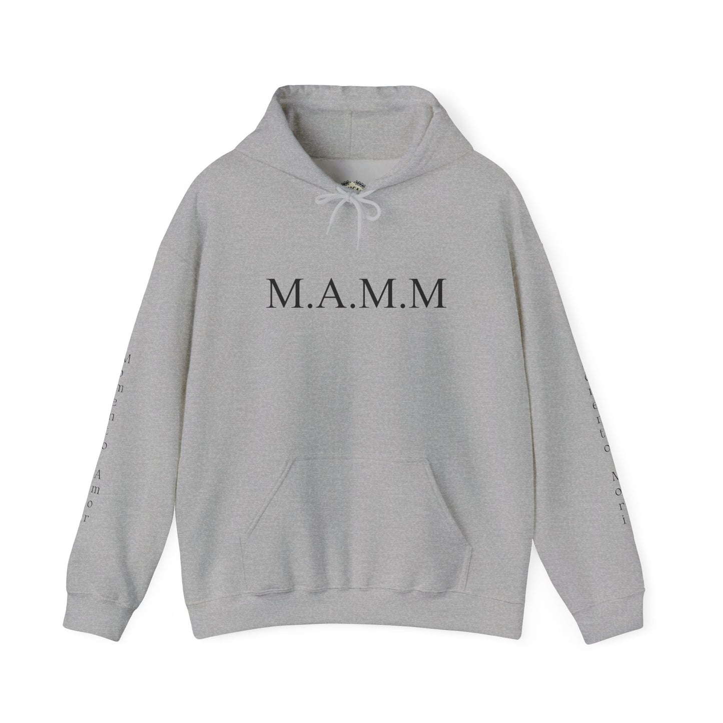 M.A.M.M. Hoodie – 'Momento Amor / Momento Mori' Minimal Quote Pullover