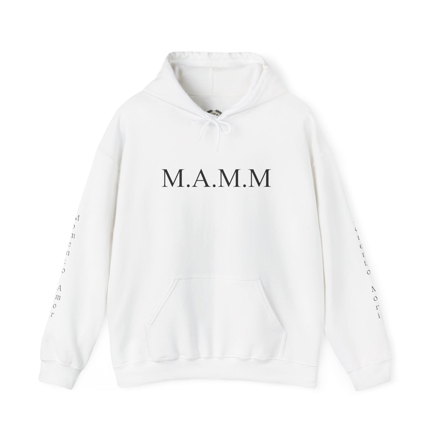 M.A.M.M. Hoodie – 'Momento Amor / Momento Mori' Minimal Quote Pullover
