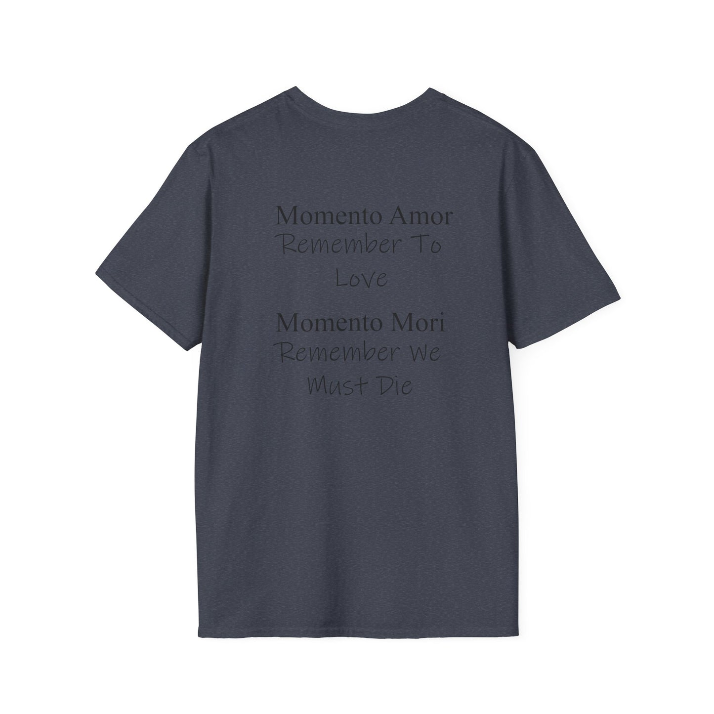 M.A.M.M. T-Shirt | Momento Amor Momento Mori text tee