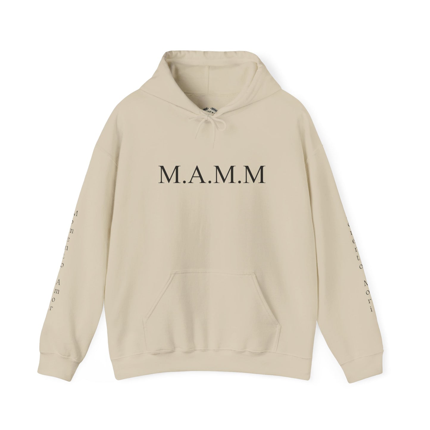 M.A.M.M. Hoodie – 'Momento Amor / Momento Mori' Minimal Quote Pullover