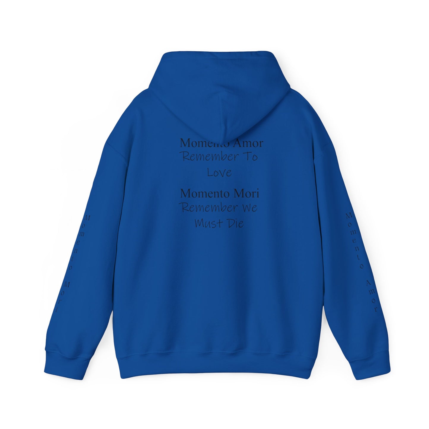M.A.M.M. Hoodie – 'Momento Amor / Momento Mori' Minimal Quote Pullover
