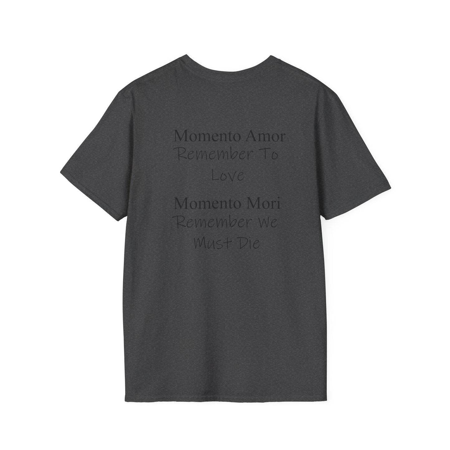 M.A.M.M. T-Shirt | Momento Amor Momento Mori text tee